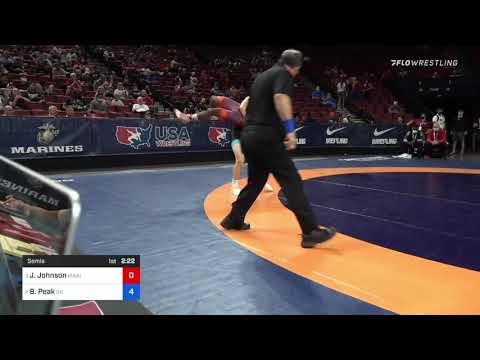 72 Kg Semis - Jamel Johnson, Marines Vs Benjamin Peak, Sunkist Kids Wrestling Club 4c48
