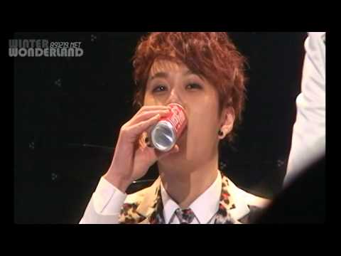 100105 Cube Stars Party - Junhyung loves Coke