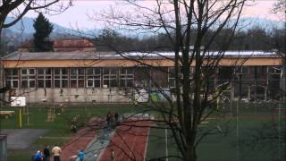 Demolice staré tělocvičny Demolice staré tělocvičny
