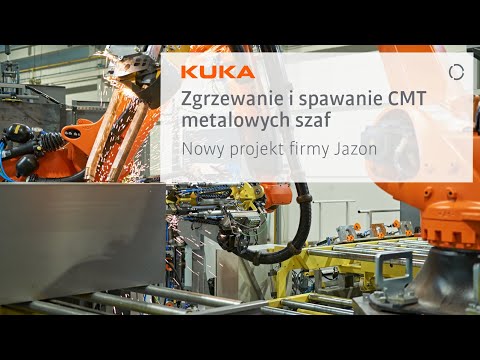Welding and welding of metal cabinets with three KUKA robots. A new project by Jazon