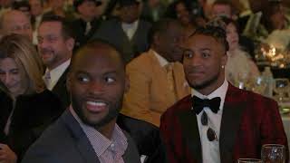 Carl Lewis gets inducuted into 2020 Houston Sports Hall of Fame