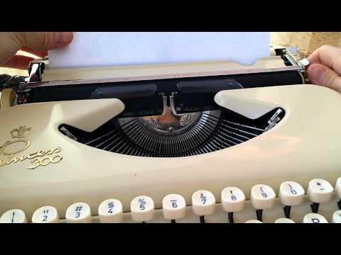 Princess 300 Script Typewriter with Case