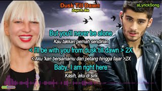 Download lagu DUSK TILL DAWN  -  Zayn ft. Sia  ( Lirik   Terjemahan Indonesia ) mp3