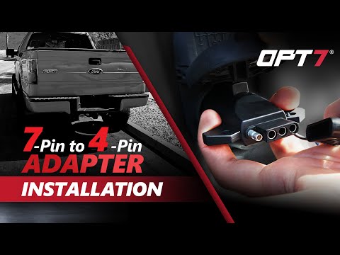 [How to] Install 7-Way Round to 4-Way Flat Pin Adapter For Trailer Tow Hitch