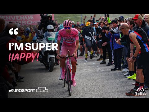 "WE DID A PERFECT JOB!" | Tadej Pogacar reacts after a dominant Stage 20 of Giro D'Italia 🇮🇹