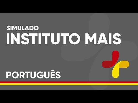 PORTUGUÊS INSTITUTO MAIS - QUESTÕES RESOLVIDAS