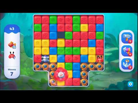 Fishdom Blast Level 43 - NO BOOSTERS GAMEPLAY 🐠 | SKILLGAMING ✔️