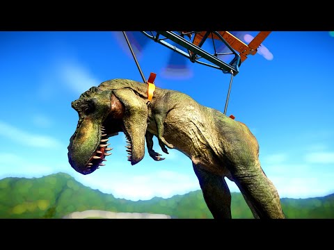 Killer T-Rex vs Indominus Rex in JWE - Theropods Dinosaurs Fighting