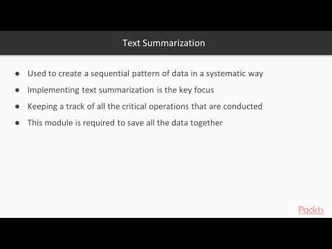 Hands On Python Deep Learning Introduction to Text Summarization | packtpub com