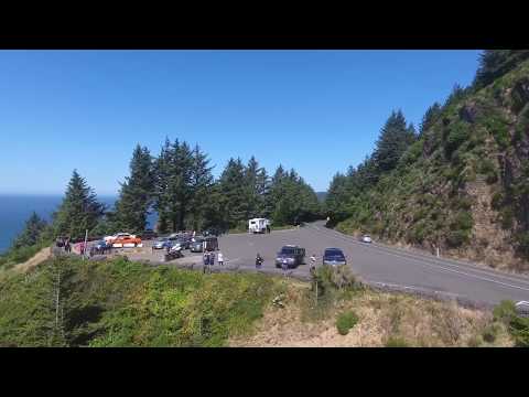 Oregon Coast Oswald State Park / Drone View