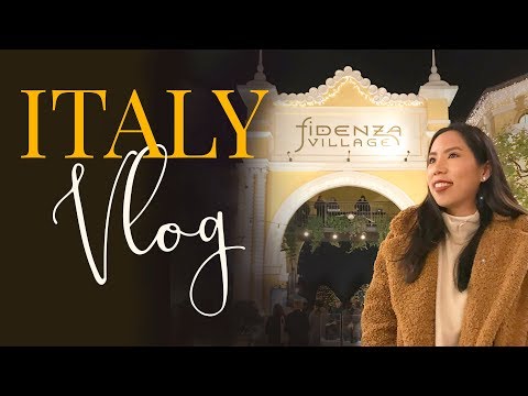 ITALY VLOG 🍝 🇮🇹 Fidenza Village Shopping | Pamme Lim