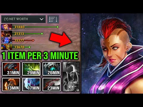 HOW TO MAX FARM SPEED Crazy Machine 1.1K GPM Anti Mage Nonstop Hunting Food 1Item Per 3Min DotA 2