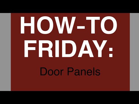 How to Upholster a Door Panel