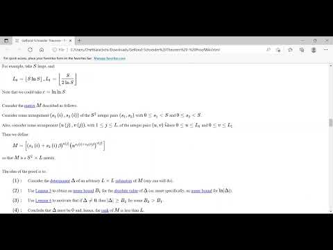 VMATYC Spring 2022: Gelfond Schneider Theorem and its Proof