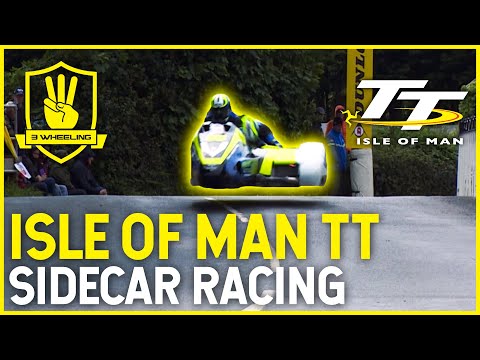 3 Wheeling Sidecar Racing at the Isle of Man TT