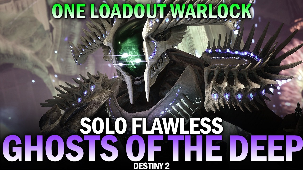 Solo Flawless Ghosts of the Deep Dungeon (One Loadout Warlock) [Destiny 2]