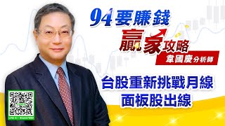 台股重新挑戰月線 面板股出線