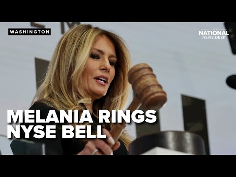 Melania makes visit to Wall Street, opens the NYSE
