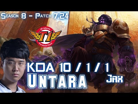 SKT T1 Untara JAX vs CAMILLE Top - Patch 7.24 KR Ranked