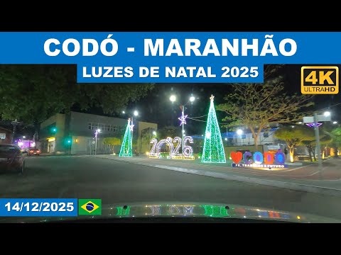 Dirigindo por Codó - Luzes de Natal em 14/12/2025