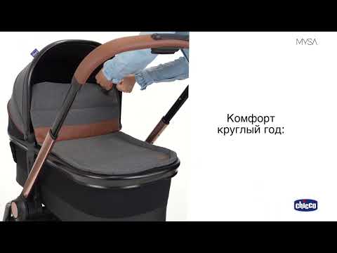 Миниатюра изображения товара Люлька-модуль для коляски Chicco Mysa Light Carrycot (Charming Grey)