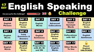 The 17-Day English Speaking Challenge!