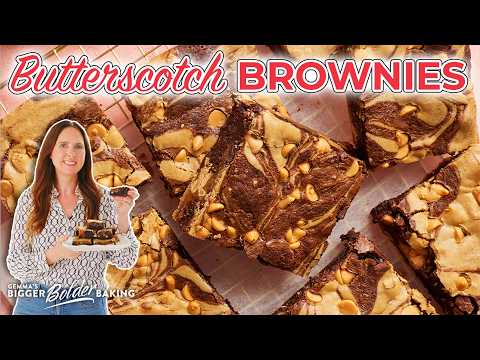 Fudgy Butterscotch Brownies Recipe with Blondie Swirl