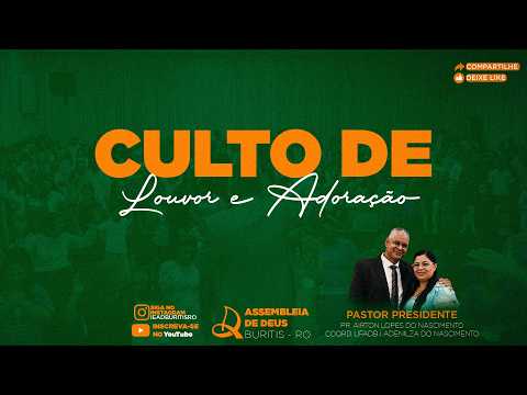 CULTO DE LOUVOR E ADORAÇÃO 13/09/2026 | IEADB TV | AO VIVO.