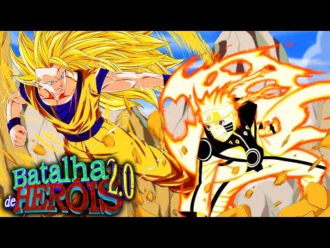 Minecraft BATALHA DE HERÓIS 2.0 - GOKU vs NARUTO ! A BATALHA DOS DEUSES !!