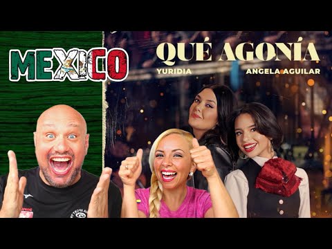 Incredible Italian and Colombian reaction to "Qué Agonía" by Orgullo Yuridia, Angela Aguilar!
