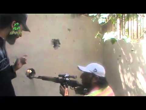 جولة ميدانية على العناصر المرابطين في حي الرصافة من تجمع كتائب الحق في دير الزور