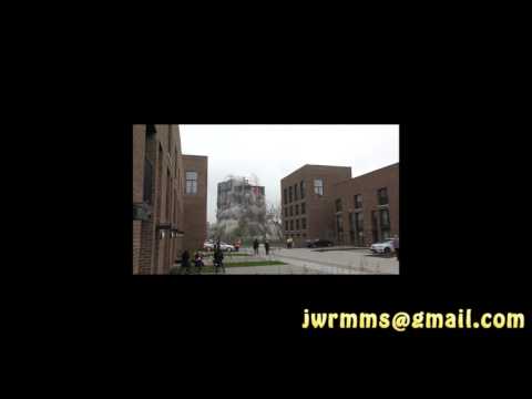 Norfolk Court blowdown in Glasgow's Gorbals 8th May 2016