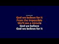 Cece Winans - Believe for It - Karaoke Instrumental Lyrics - ObsKure