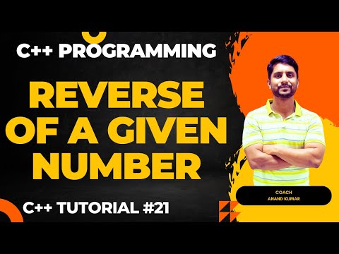 Reverse of a Given Number | C Programming | Using While For Loop | In Hindi