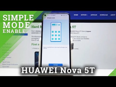 How to Activate Simple Mode in Huawei Nova 5T – Enter & Quit Simple Mode