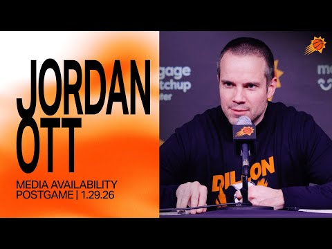 Head Coach Jordan Ott Postgame Media Availability | Phoenix Suns vs Detroit Pistons 1-29-26