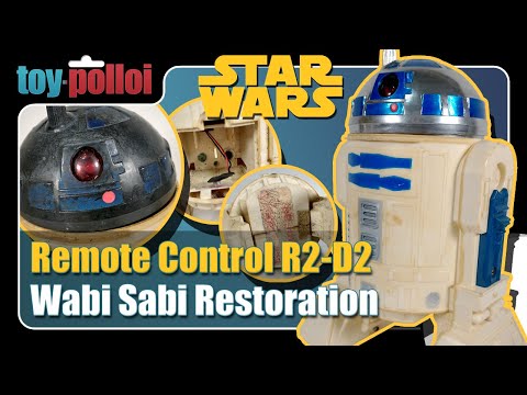 Vintage Star Wars R2-D2 remote control Wabi-Sabi restoration - Toy Polloi