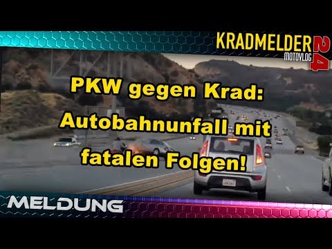 PKW gegen Krad ✫ Autobahn Unfall mit fatalen Folgen! (full length)