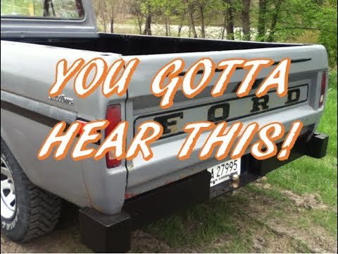 Ford Inline 6 300cid | 1971 Ford F100 Straight Pipe Exhaust