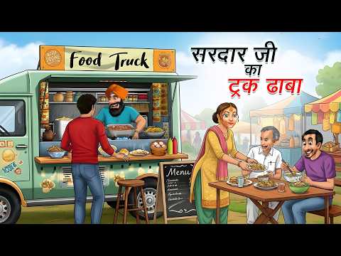 सरदार जी का ट्रक ढाबा | SARDAR JI KA TRUCK DHABA | HINDI KAHANIYA | CARTOON STORY | HINDI STORIES