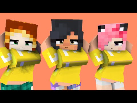captured love meme rich girlfriends crew aphmau and friends - minecraft animation #shorts