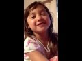 Cora singing Brown girl in the ring by Raffi