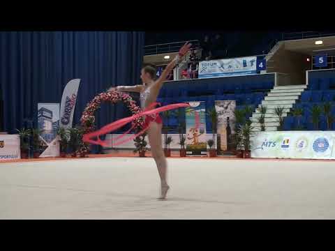 Adriana Timkova   SVK   Ribbon   Irina Deleanu Cup 2017 #rhythmicgymnastics