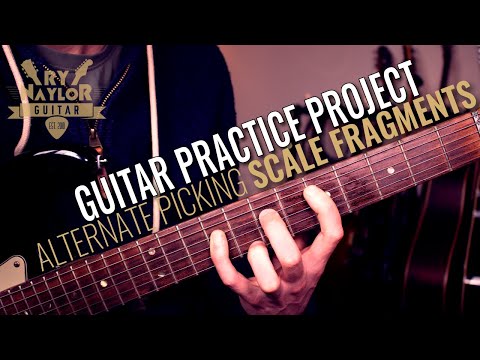 3 Note Per String Exercise Alternate Picking (Guitar Practice Project)