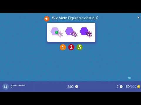 Formen zählen bis 3 🧡⭐ | Spielerisch Zählen lernen für Kinder (3–4 Jahre) | Schlaumik