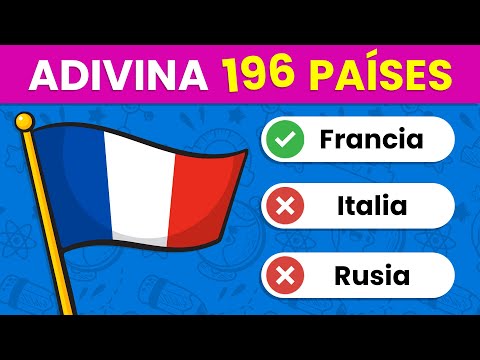 Adivina las BANDERAS de TODOS LOS PAÍSES - Con Opciones 🚩✅ | 196 Banderas 🤓