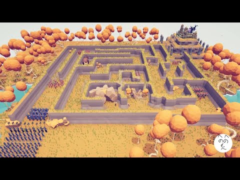 Tribal Maze Death Run in TABS Map Creator Totally Accurate Battle Simulator