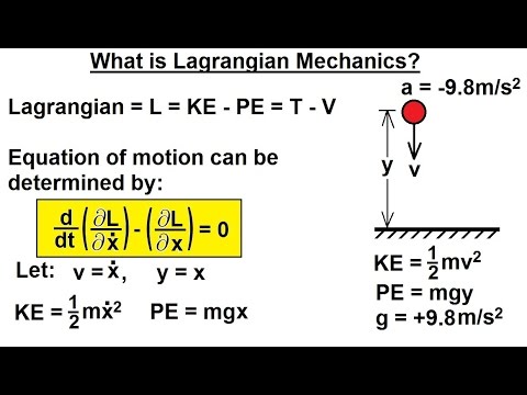 Physics 68 Lagrangian Mechanics (1 of 25) What is Lagrangian Mechanics?