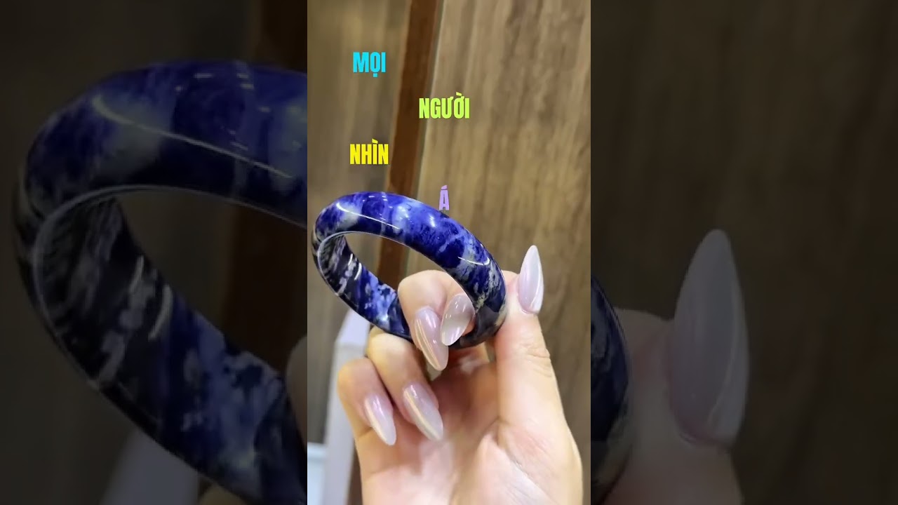 Vòng Sodalite - sắc xanh trắng đan xem #jewelry