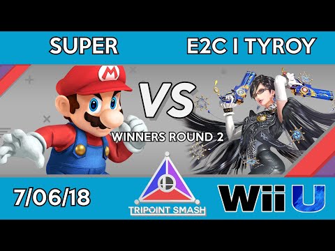 Tripoint Smash 18 - Winners Round 2 - Super (Mario) Vs. E2C I Tyroy (Bayonetta)